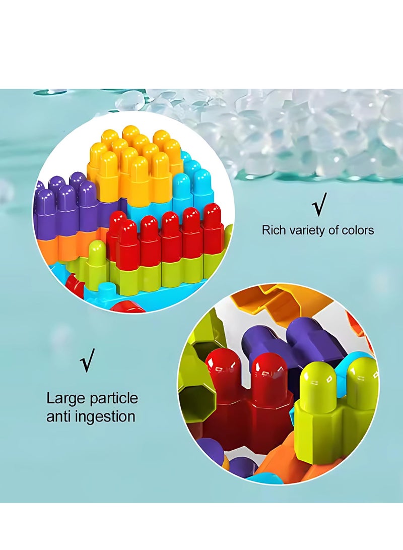 DIY Building Block Toy Set – 200 Pcs Creative Construction Kit with Colorful Bricks, Wheels & Gears, Educational STEM Toy for Kids to Build, Learn & Play Together - Image 5