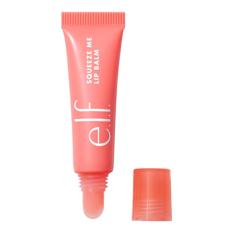elf e.l.f. Squeeze Me Lip Balm, Moisturizing Lip Balm For A Sheer Tint Of Color, Infused With Hyaluronic Acid, Vegan & Cruelty-free, Strawberry - Image 1
