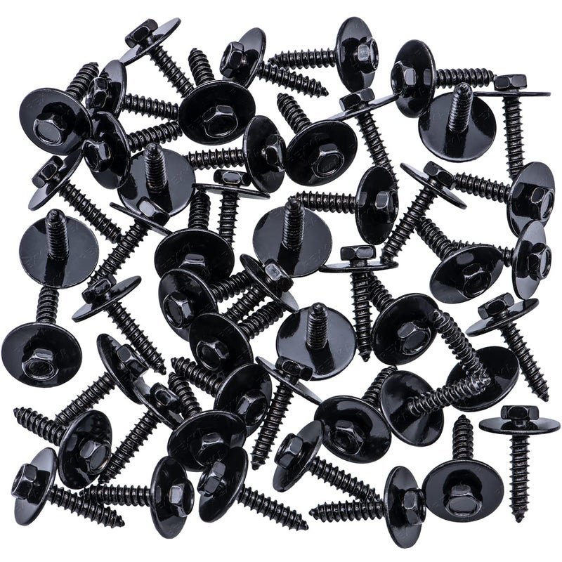 Rexka 50pcs M4.2-1.41 x 20mm Hex Head Tapping Screw for GM Jeep Wrangler 1640810 11500434 11503892 - Image 2