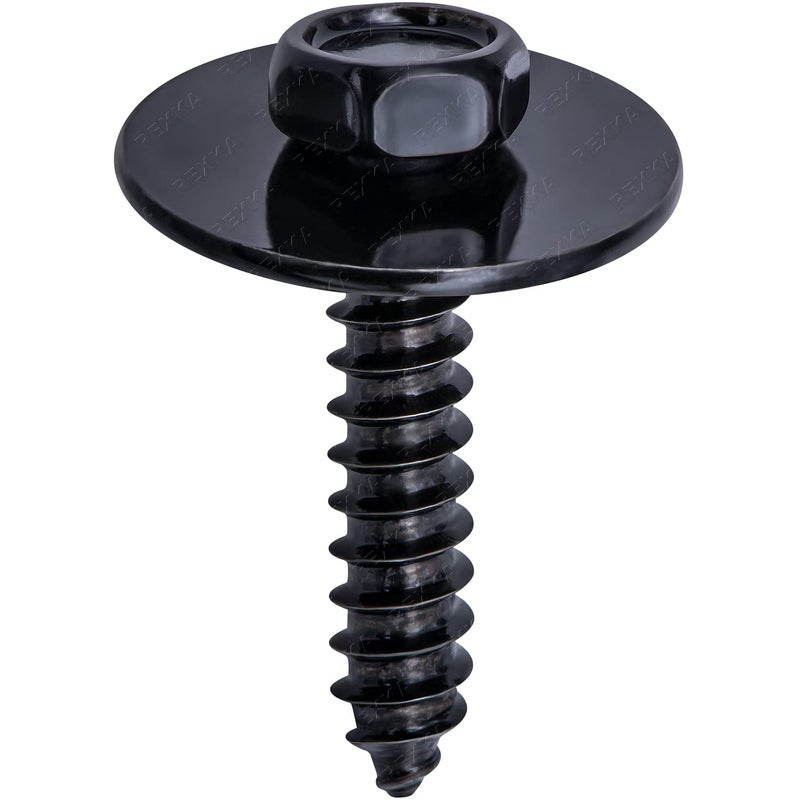 Rexka 50pcs M4.2-1.41 x 20mm Hex Head Tapping Screw for GM Jeep Wrangler 1640810 11500434 11503892 - Image 1