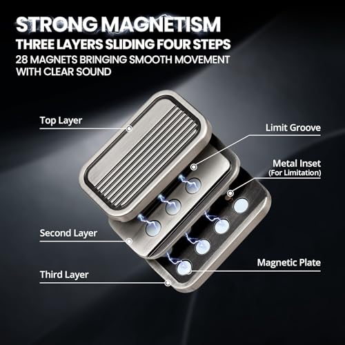 ITOKEY EDC Metal Fidget Slider Fidget Toys Adults Magnetic Fidgets for ADHD Autism Magnet Toys for Stress Relief Gifts - Image 5