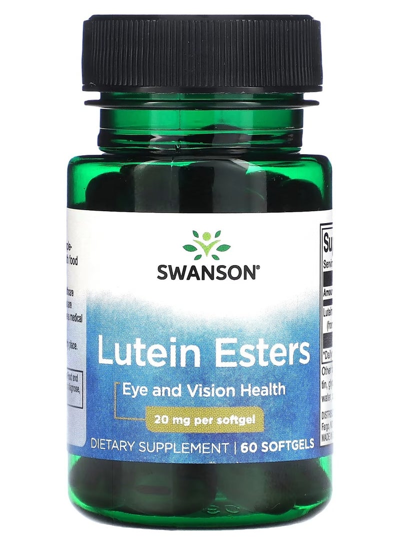 Swanson, Lutein Esters, 20 mg, 60 Softgels