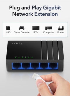 cudy Litewave GS105D 5 Port Gigabit Ethernet Switch | Desktop Ethernet Splitter | Plastic Case | Unshielded Switch Plug & Play Fanless Unmanaged  - Image 4