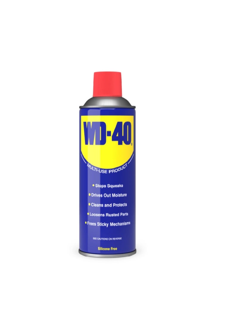 WD-40 Multi-Use Lubricant Oil Spray Displace Moisture Rust Remover Protect Machines From Rustiness And Corrosion Eliminates Squeaks Creaks 330ml - Image 4