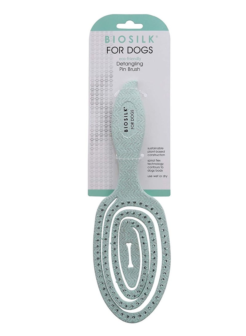 بيوسيلك فرشاة BioSilk للحيوانات الأليفة صديقة للبيئة لفك تشابك الشعر للكلاب باللون الأخضر النعناعي - Image 2