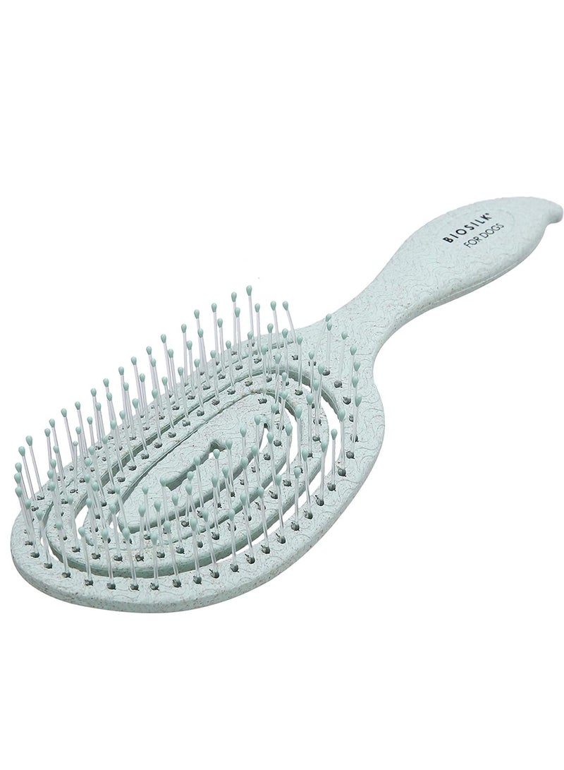بيوسيلك فرشاة BioSilk للحيوانات الأليفة صديقة للبيئة لفك تشابك الشعر للكلاب باللون الأخضر النعناعي - Image 1