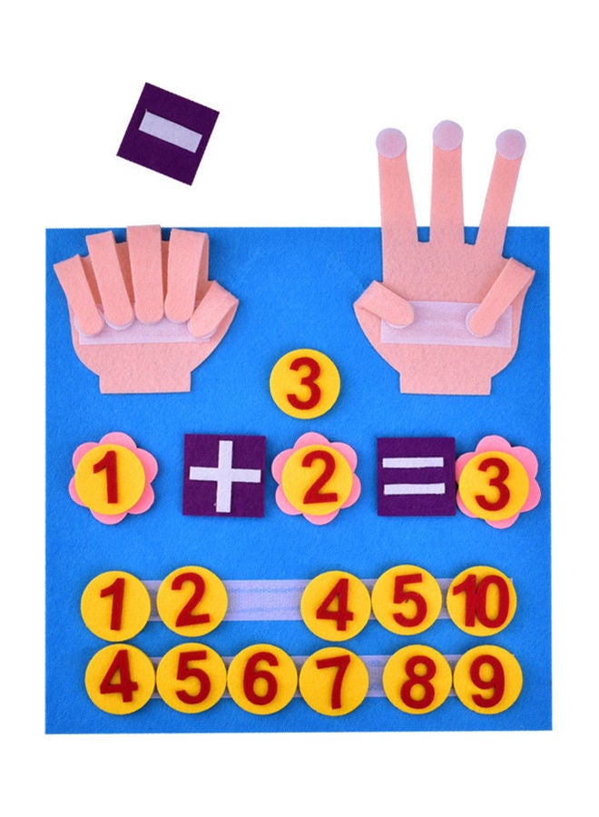EHOME Kids Montessori Math Toys Finger Numbers Counting Set 30x30cm - Image 1