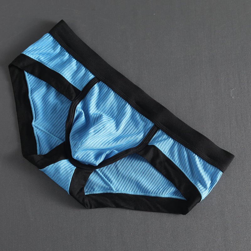 Men'S Briefs Low Waist Youth Underpants High-Elastic Explosions Hip Polyester Cotton Large Bag A Generation Of Hair - Image 1