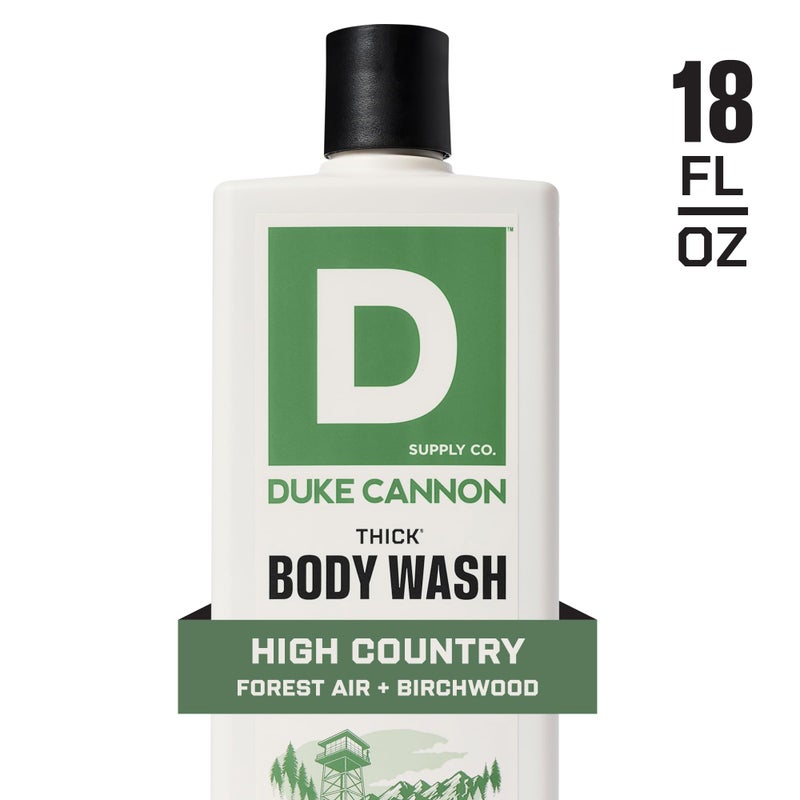 Duke Cannon Supply Co. Thick High-Viscosity Body Wash for Men High Country - Premium Ingredients, Plant-Based Thickeners, Superior Lather, Natural Exfoliate, 17.5 Fl Oz (3 Pack) - Image 5