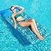 FindUWill Oversized Pool Floats 72 X 37 Extra Large Fabric Covered Pool Float Raft for Adults XL Inflatable Pool Floaties Lounger with Headrest UltraComfort Cooling Floating Mat Monstera Green - Image 3