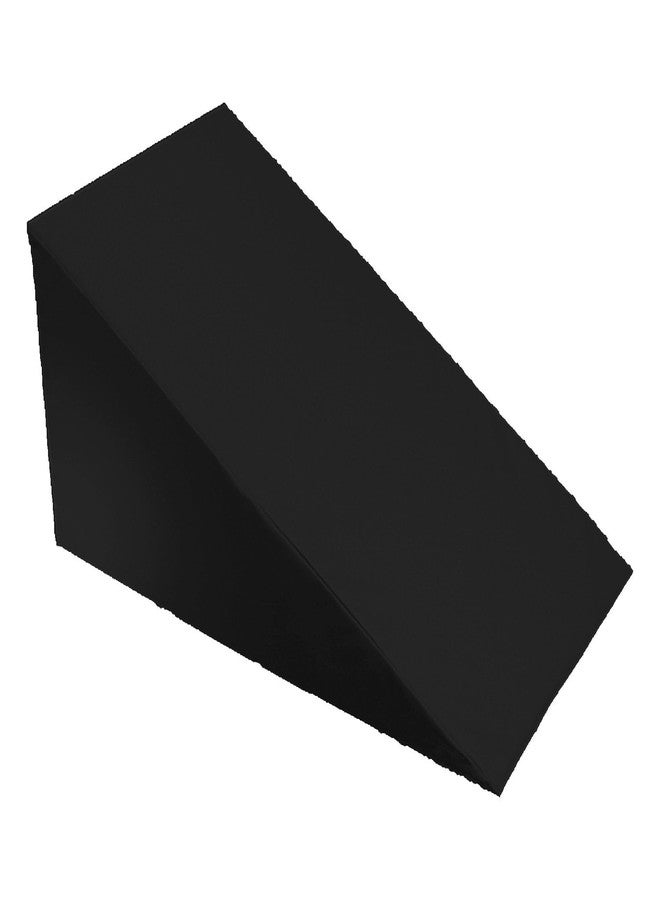 MoonRest 7”, 10”, 12”- inch Foam Bed Wedge Zippered Cover/Pillow Replacement Cover (24" X 24" X 7", Black) - Image 1