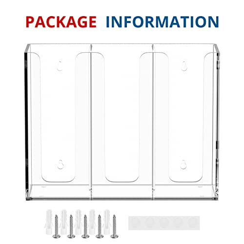 KOTEMON Acrylic Cup and Lid Holder, 3 Compartment, Disposable Coffee Cup Dispenser Cup Storage Organizer, Clear - Image 4
