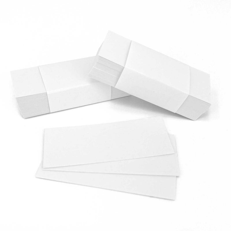 Minomag Label Insert Cards for 1x2 Inch Label Holders, White Cardstock Paper (100 Count) - Image 1