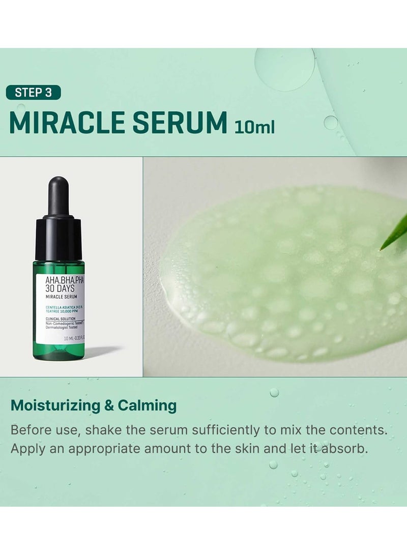 DubaiGallery AHA BHA PHA 30Days Miracle AC SOS Kit | Includes Toner 1.01Oz + Serum 0.33Oz + Cream 0.7Oz + Foam 1.01Oz | Mild Exfoliating Daily Skin Care Set For Skin Wastes, Sebum, Oiliness Care - Image 5