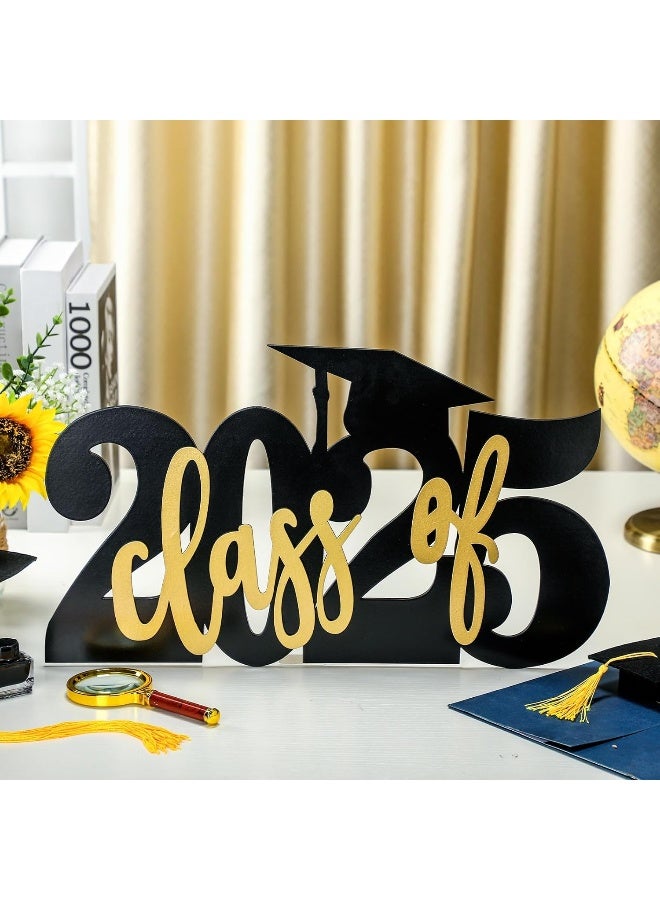 TPGP Class of 2024 Wooden Graduation Photo Props 2024 Graduation Decorations Wooden Sign Senior 2024 Word Sign 2024 College High School Graduation Party Supplies 16” x 11” - Image 2