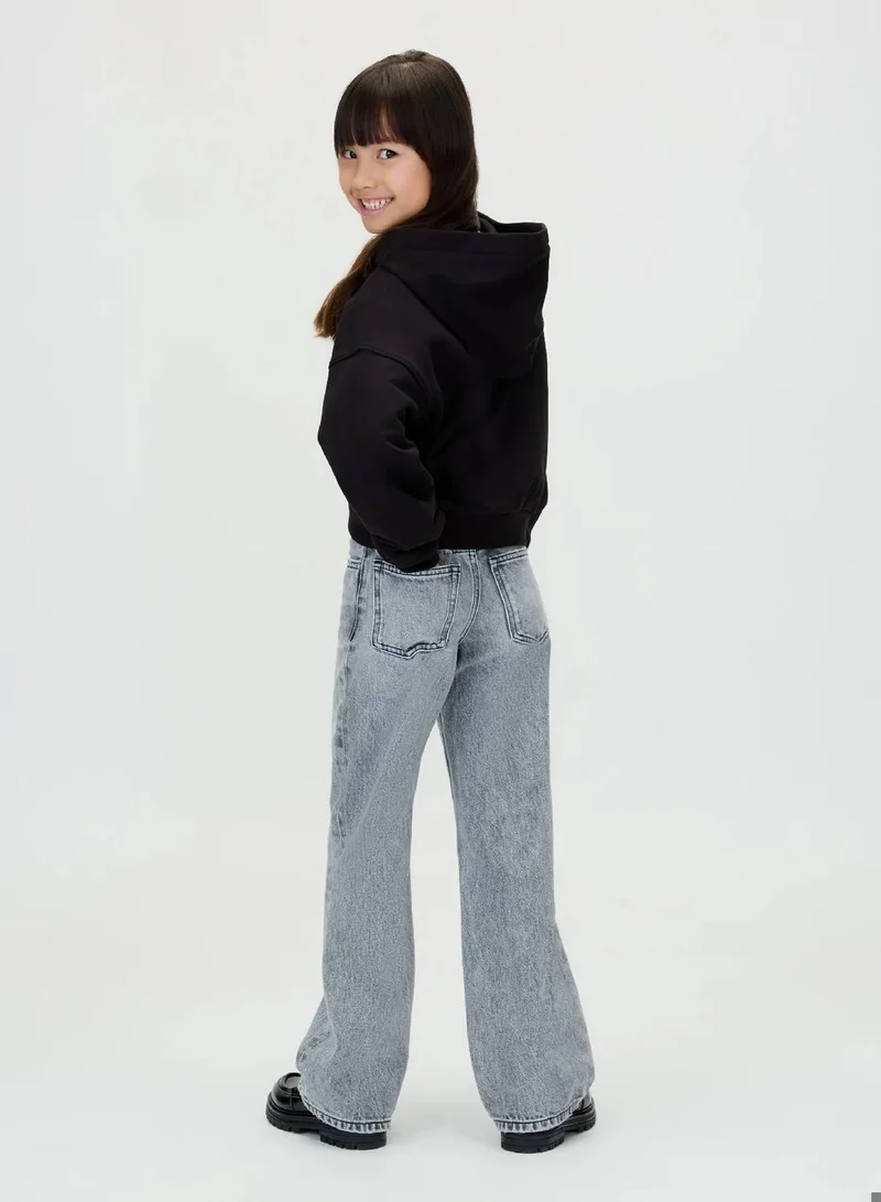 Calvin Klein Jeans Ck Black Logo Zip Up Hoodie for Women | Best Price UAE