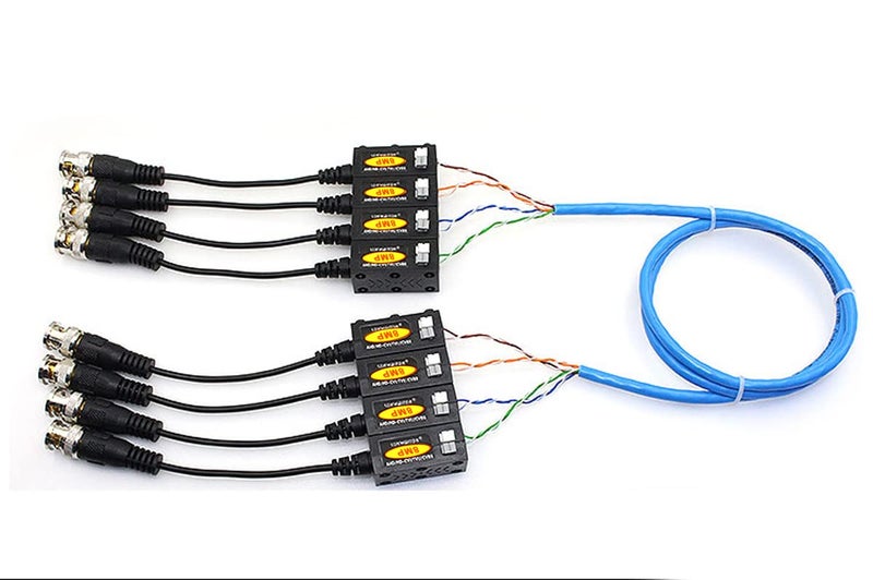 eoere 20 Pairs Passive HD BNC Video Balun Transceiver Transmitter AHD/TVI/CVI/CVBS Cable Connectors for 720P/960P/1080P/3MP/5MP/8MP CCTV Security Cameras - Image 4