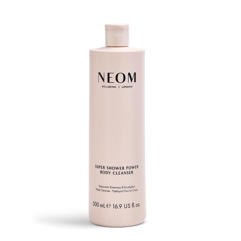Neom  Super Shower Power Body Cleanser Shower Gel 500ml  Spearmint Rosemary  Eucalyptus  Invigorating Fragrance Hydrating  Nourishing  100 Natural Fragrance