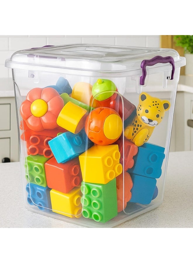 favilla 8.5L - Clear Kitchen Pantry Storage Container Fridge Freezer Dishwasher Microwave Safe Food Storage Box Organizer Meal Carrier (8.5 Litre) - Image 4