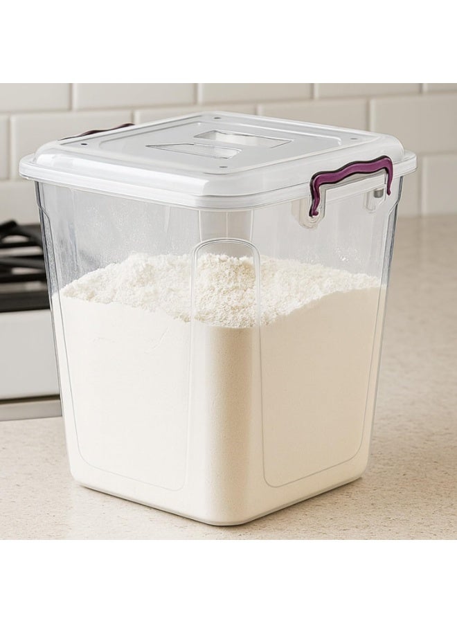 favilla 8.5L - Clear Kitchen Pantry Storage Container Fridge Freezer Dishwasher Microwave Safe Food Storage Box Organizer Meal Carrier (8.5 Litre) - Image 1
