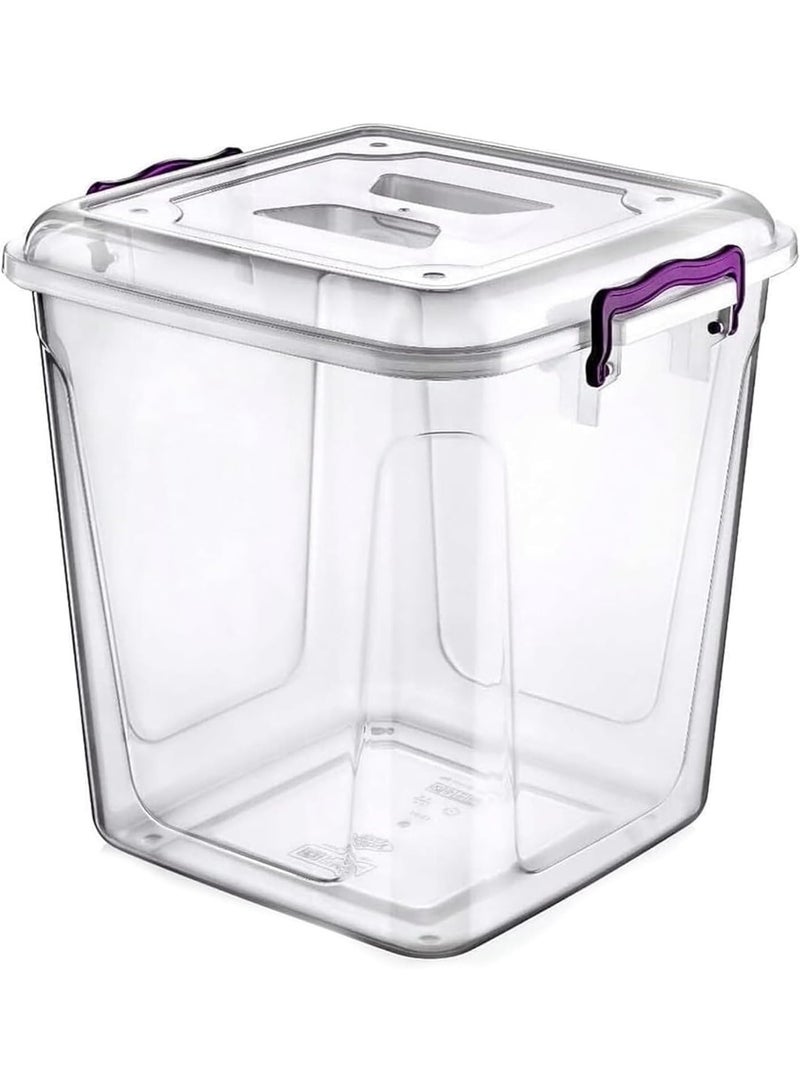 favilla 8.5L - Clear Kitchen Pantry Storage Container Fridge Freezer Dishwasher Microwave Safe Food Storage Box Organizer Meal Carrier (8.5 Litre) - Image 2