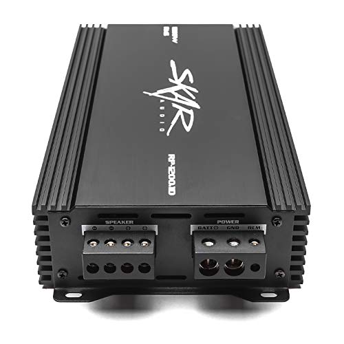 SKAR AUDIO مضخم صوت سكارد RP-1200.1D أحادي الكتلة من فئة D مع تحكم عن بُعد في مستوى مضخم الصوت، 1200 واط - Image 3