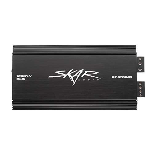 SKAR AUDIO مضخم صوت سكارد RP-1200.1D أحادي الكتلة من فئة D مع تحكم عن بُعد في مستوى مضخم الصوت، 1200 واط - Image 1