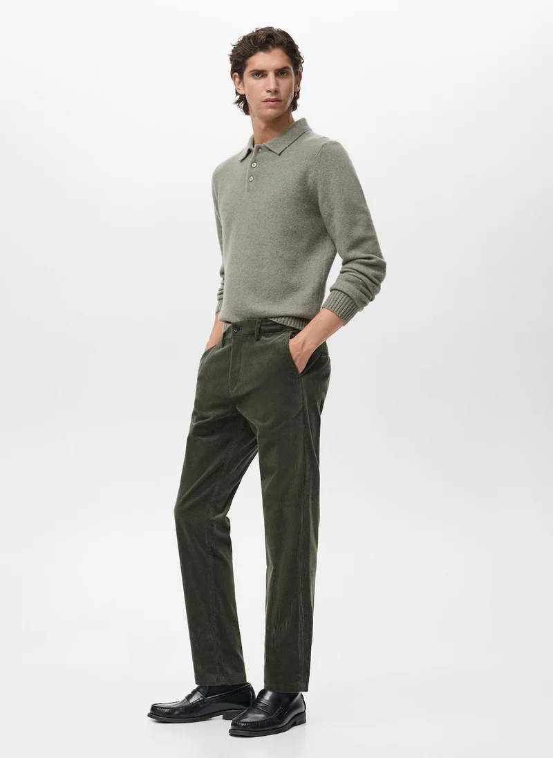 Mango Man  Corduroy slim-fit trousers for Men | Best Price UAE