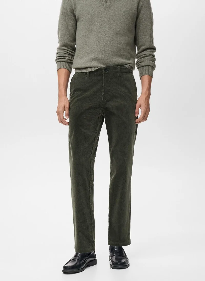 Mango Man Corduroy slim-fit trousers