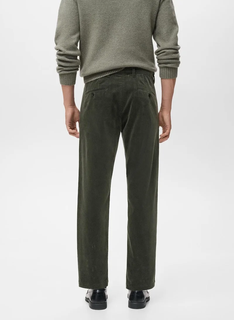 Mango Man Corduroy slim-fit trousers