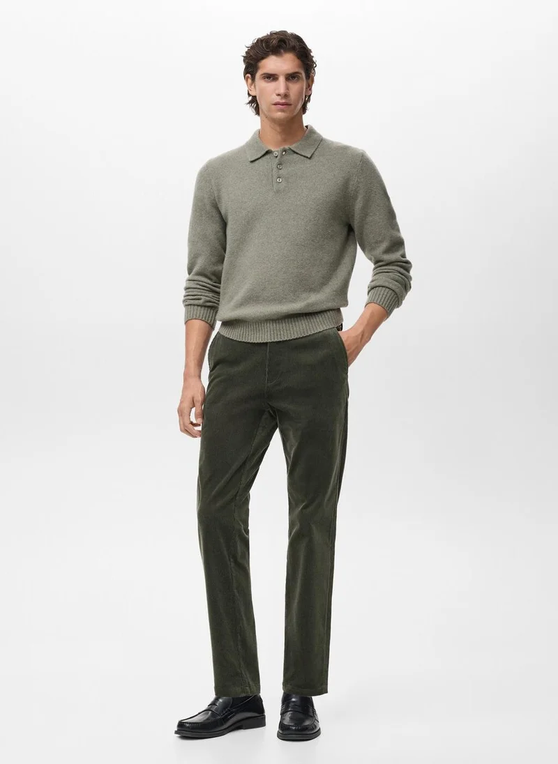 Mango Man  Corduroy slim-fit trousers for Men | Best Price UAE