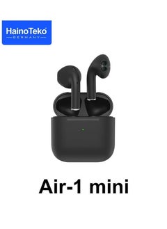 Haino Teko Air-1 Mini Wireless Bluetooth Earbuds Apple & Android Compatibility Built-in Microphone True Wireless Earbuds in-Ear Bluetooth Headphones Earphones Auto Power On/Off Touch Control Super Clear Mic Black  - Image 2