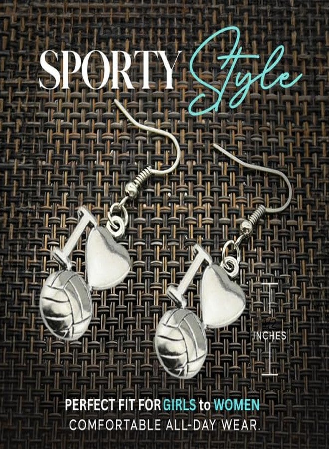 إنفينيتي كوليكشن أقراط كرة الطائرة - مجوهرات كرة الطائرة - أقراط كرة الطائرة - هدايا كرة الطائرة للاعبين - Image 5