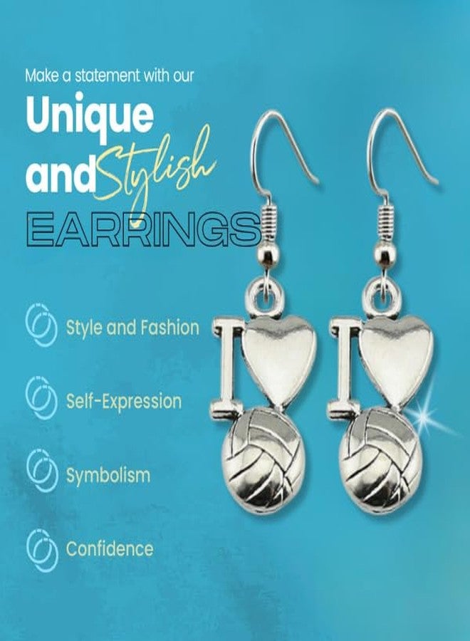 إنفينيتي كوليكشن أقراط كرة الطائرة - مجوهرات كرة الطائرة - أقراط كرة الطائرة - هدايا كرة الطائرة للاعبين - Image 2