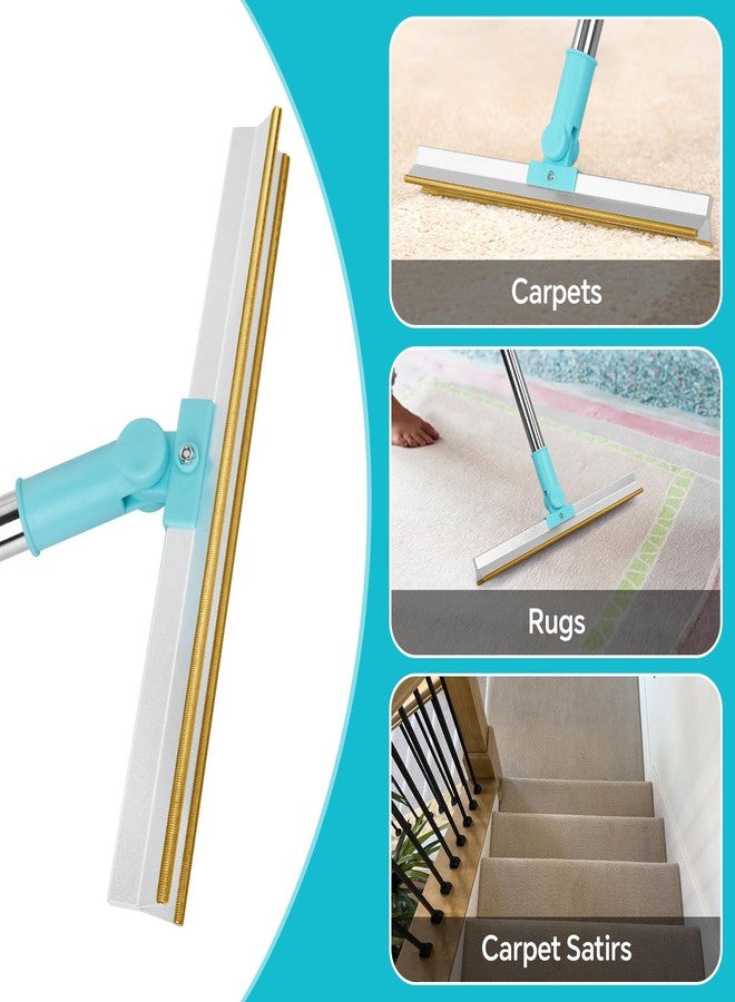 YooxArmor 3 in 1 Carpet Rake Pet Hair Remover, 3 Size Scraper Set, 55” Adjustable Handle, Reusable Lint Tool for Dog Cat Rugs Furniture Car - Image 4