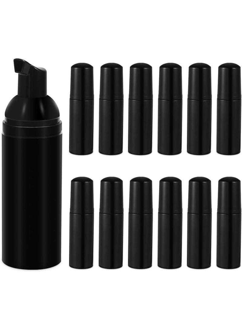 زجاجة مضخة الرغوة الفارغة 12 قطعة 2 أوقية ، موزع الصابون الرغوة السفر المصغرة ، رأس الصحافة الذاتي الارتداد ، ملء سهل ، ليس من السهل التسرب ، للصابون اليدوي ، منظف الرمس ، الشامبو ، الأسود - Image 1