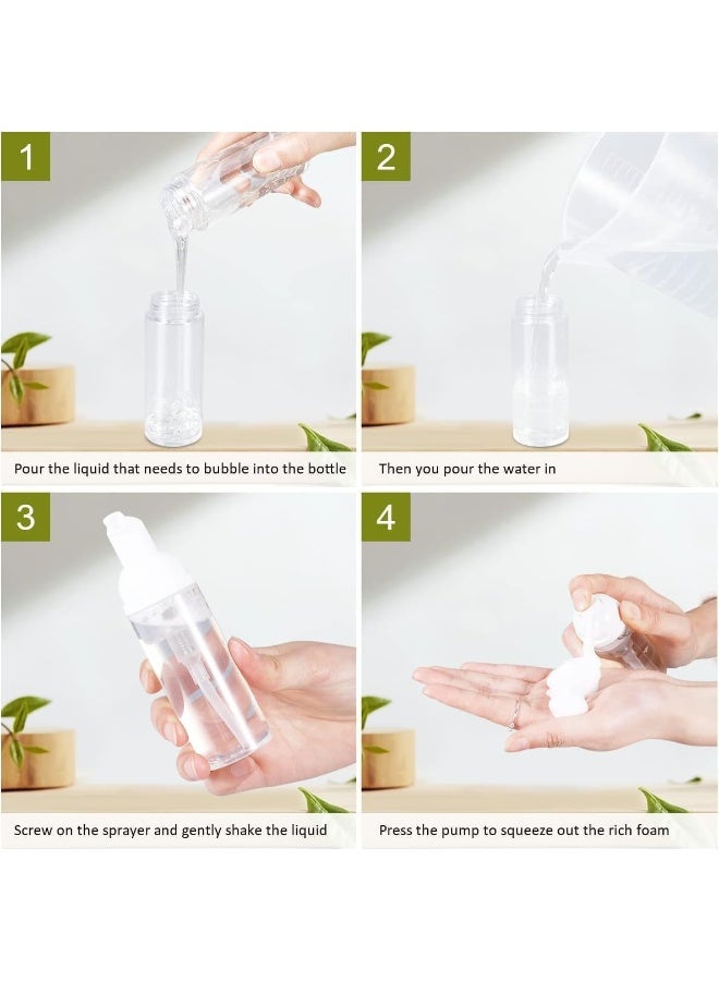 زجاجة مضخة الرغوة الفارغة 12 قطعة 2 أوقية ، موزع الصابون الرغوة السفر المصغرة ، رأس الصحافة الذاتي الارتداد ، ملء سهل ، ليس من السهل التسرب ، للصابون اليدوي ، منظف الرمس ، الشامبو ، الأسود - Image 3