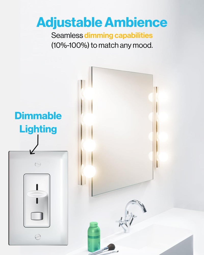 Sunco Lighting Sunco 10 Pack G25 LED Light Bulbs, Vanity Globe Bathroom Light Bulb, 450 LM, 5000K Daylight, 6W (40W Equivalent), Dimmable Mirror Vanity Decorative Bulb, E26 Base UL - Image 5