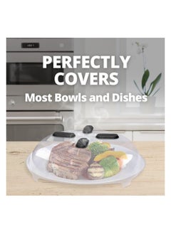 Y&D Magnetic Microwave Cover for Food Splatter Clear Plate Dish Covers Oven Cooking Anti-Splatter Guard Lid with Steam Vents BPA Free  - Image 4