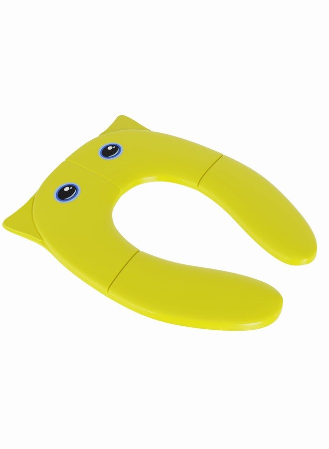 TECHHARK® Baby Potty Training Toilet Seat for Boys And Girls Kids, Non-Slip with Splash Guard, Fits Round & Oval Toilets, (TRAVEL YELLOW) - Image 5