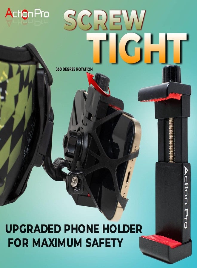 Action Pro Helmet Chin Mount Strap Set Compatible with GoPro-13/12/11/10/9/8/7/6/5/4/SJCAM/DJI Osmo/Insta-360 All Action Cameras and Smartphones (Pack of 2) - Image 3