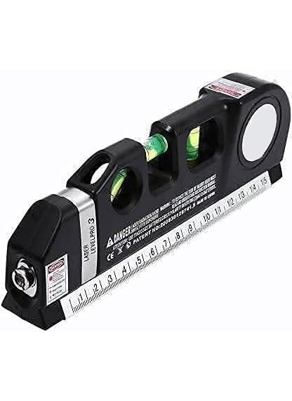 Rangwell Rangwell NX Level Laser Plastic Horizon Vertical Measure Tape Aligner Bubbles Ruler Multifunction Leveler Tool Laser Level Tool Multipurpose Laser Level Kit L2  - Image 1