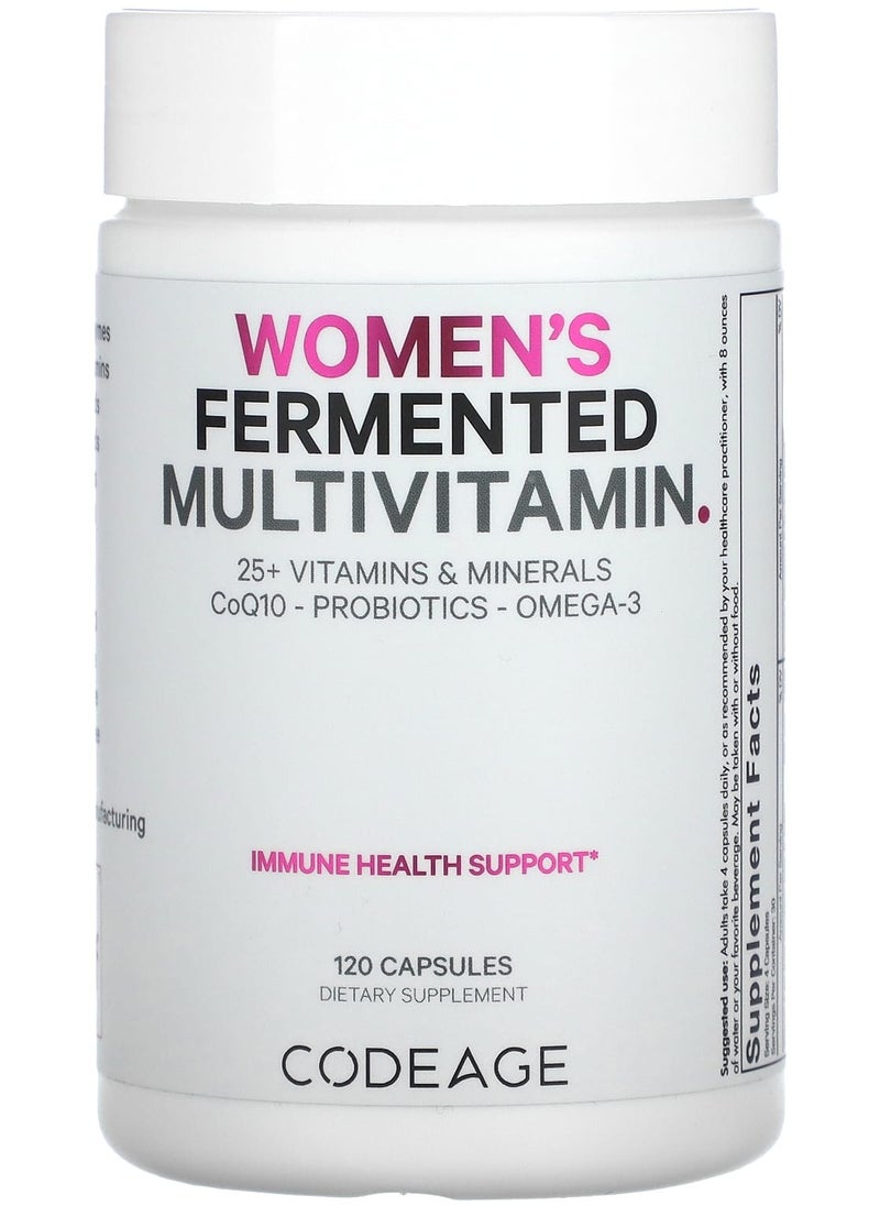 Codeage Women's Fermented Multivitamin, 120 Capsules 