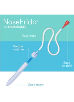 NoseFrida Snotsucker Nasal Aspirator | Made in Sweden | Baby Nose Cleaner with Hygienic Filters | BPA-Free, Safe & Easy to Clean | Pediatrician Recommended Mucus Remover - pzsku/ZE38B3CCC4C82430F4FC0Z/45/_/1740901720/227b9bf6-4a4d-42ba-97e7-c8be28864500