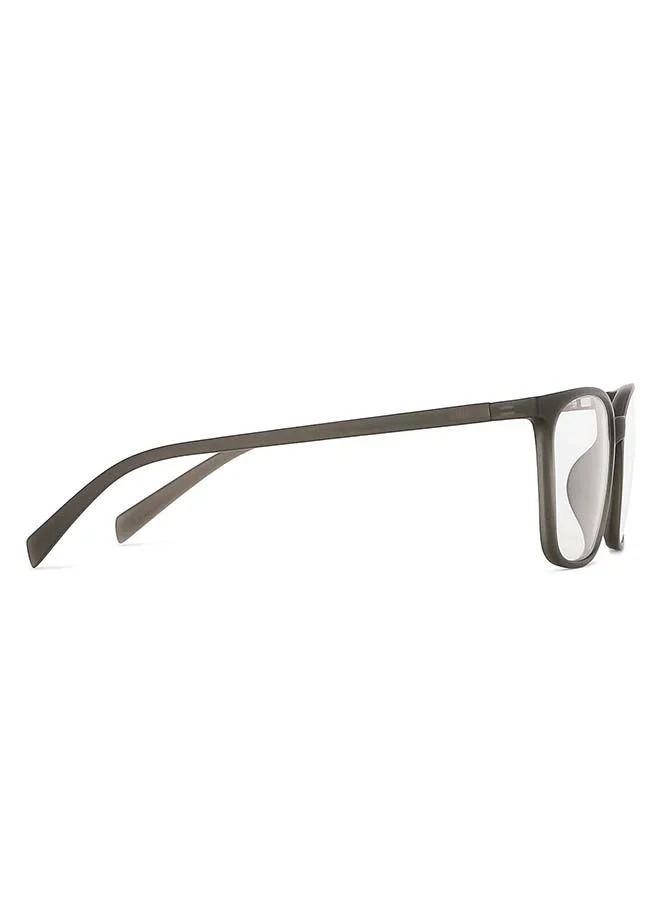 Lenskart Blu Zero Power Full Rim Bluecut & Antiglare Square Shape Computer Eyeglasses LB E13526 - 51mm - Grey