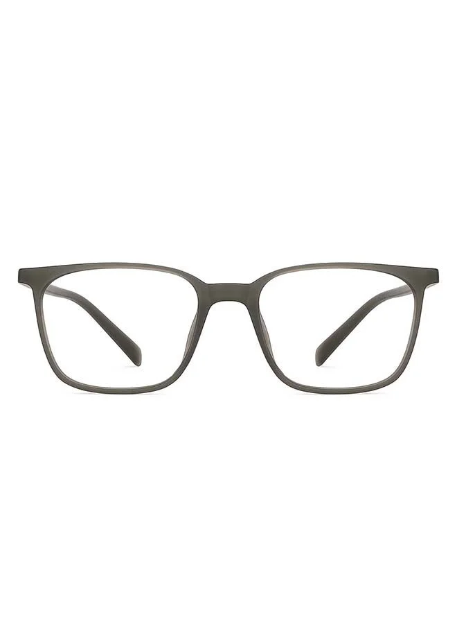 لينسكارت بلو نظارات كمبيوتر مربعة زيرو باور بإطار كامل مقاومة للوهج والضوء الأزرق - رمادي  مم