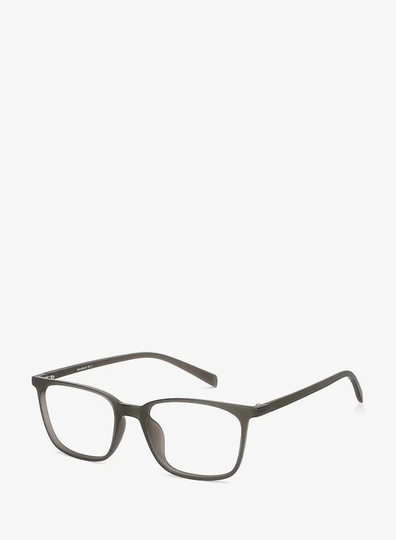 لينسكارت بلو Lenskart Blu | Zero Power Full Rim Bluecut & Antiglare Square Shape Computer Eyeglasses LB E13526 - 51mm - Grey