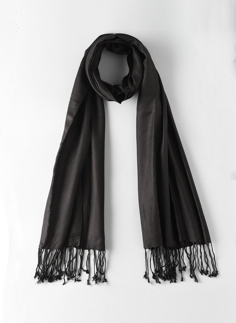 Glamz Women Black Scarf size 70x180cm - Image 1