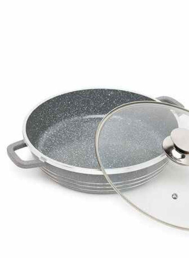 DESSINI Non-Stick Shallow Casserole 32 cm Grey/Clear  - Image 3
