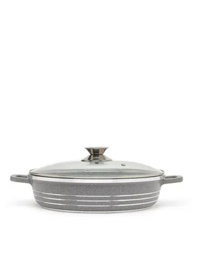 DESSINI Non-Stick Shallow Casserole 32 cm Grey/Clear  - Image 2